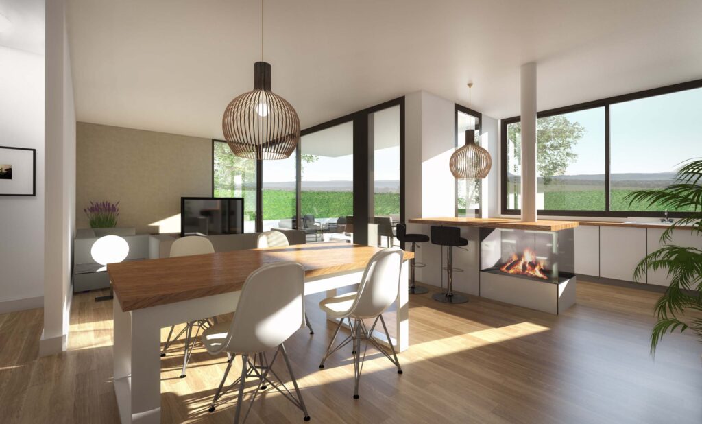 3d Render interior menjador anbimedia3d