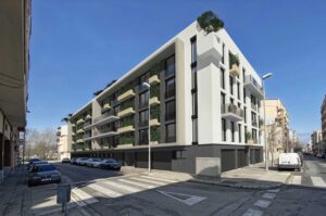 Render edifici exterior Girona. anbimedia3d