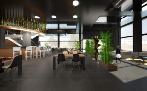 Render restaurant Girona. anbimedia 3D