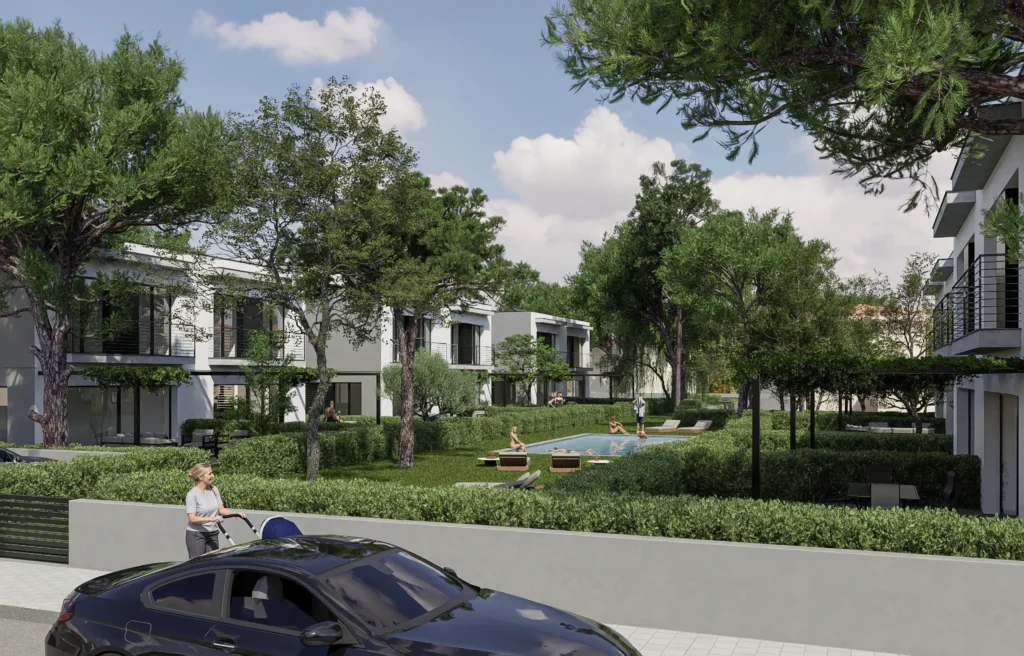 Renders de cases adossades a Santa Coloma de Farners | ANBIMEDIA