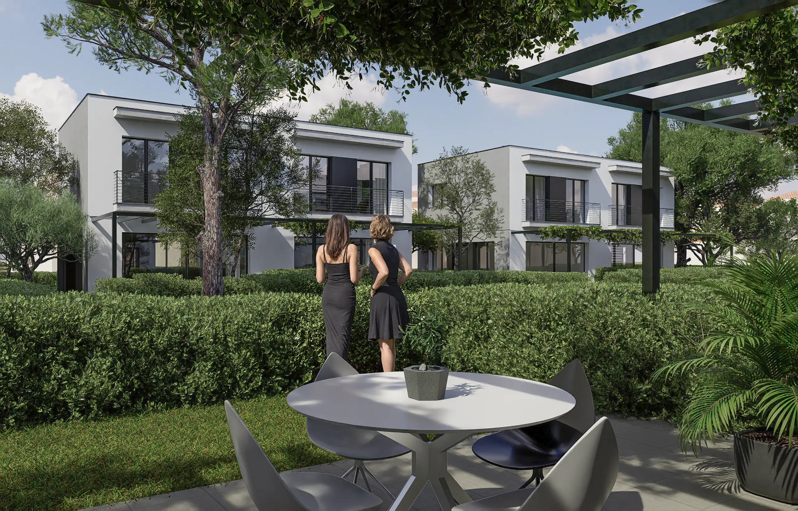 Renders de cases adossades a Santa Coloma de Farners | ANBIMEDIA