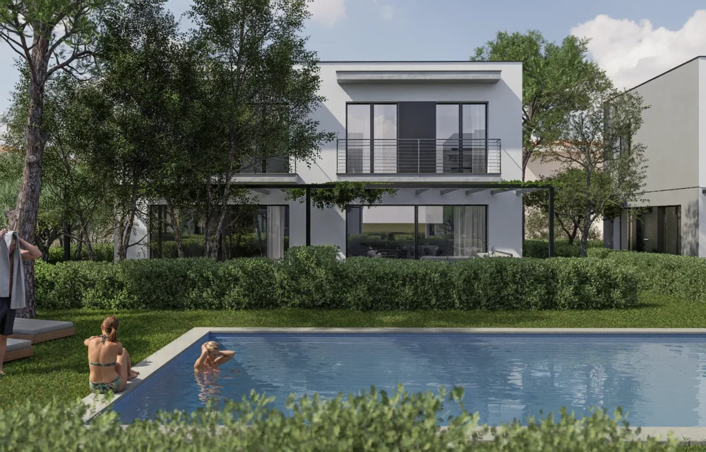 Renders de cases adossades a Santa Coloma de Farners | ANBIMEDIA