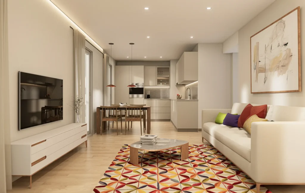 Renders d’edifici plurifamiliar a Calella de Palafrugell | ANBIMEDIA