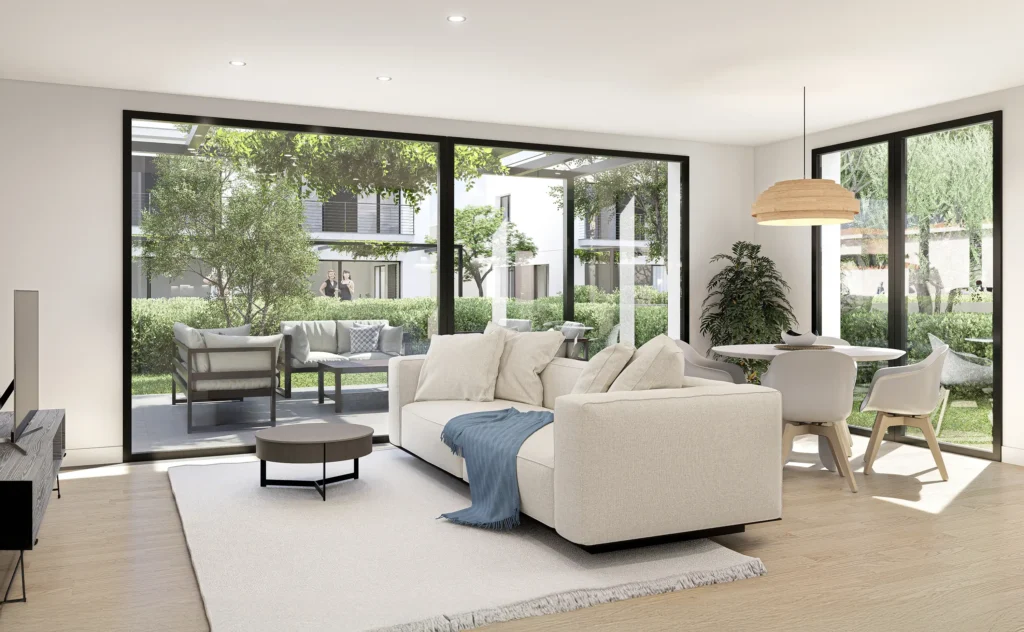 Renders de cases adossades a Santa Coloma de Farners | ANBIMEDIA