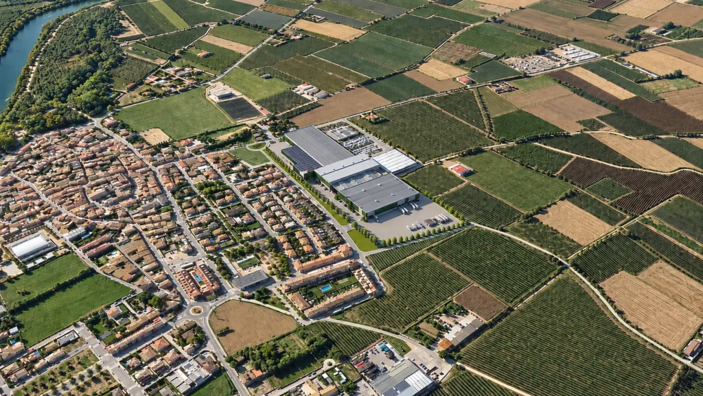 Render exterior Fructícola Empordà Girona per anbimedia3d